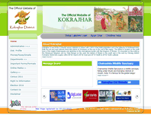 Tablet Screenshot of kokrajhar.gov.in